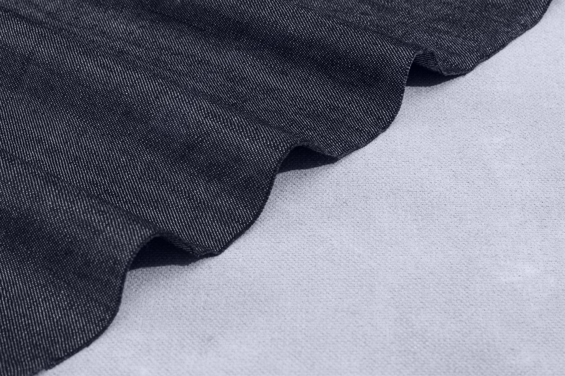 Cotton indigo Silky Denim Plain