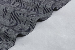 Navy Paisely Print On Indigo Cotton Denim Chambray