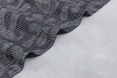 Navy on Indigo Cotton Paisley Print Denim Chambray Fabric