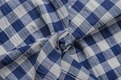 Navy Blue Light Weight Crush Gingham