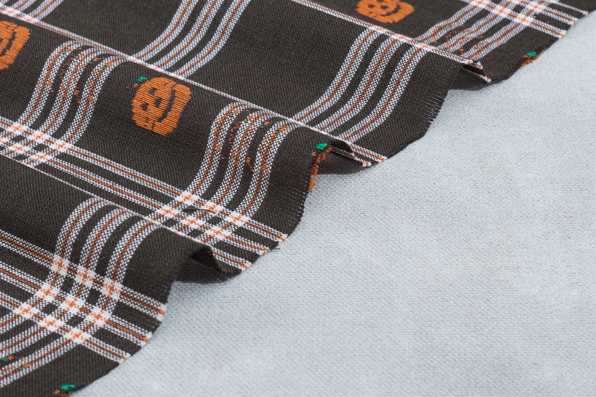 Elephant Grey Halloween Jacquard Check