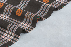 Elephant Grey Halloween Jacquard Check