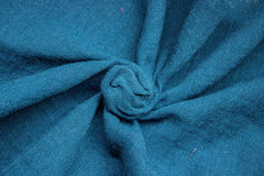 Teal Blue Plain Double Cloth Fabric