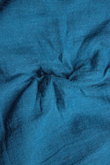 Teal Blue Plain Double Cloth Fabric