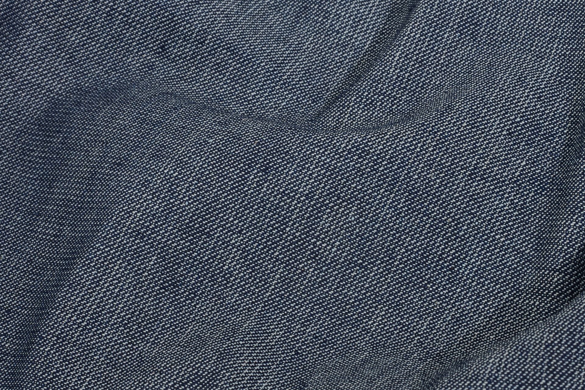 Indigo Cotton Denim Plain