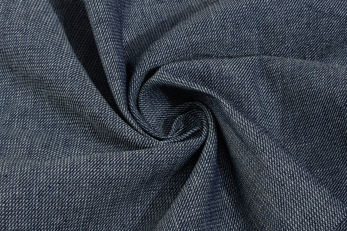 Indigo Plain Cotton Denim Fabric