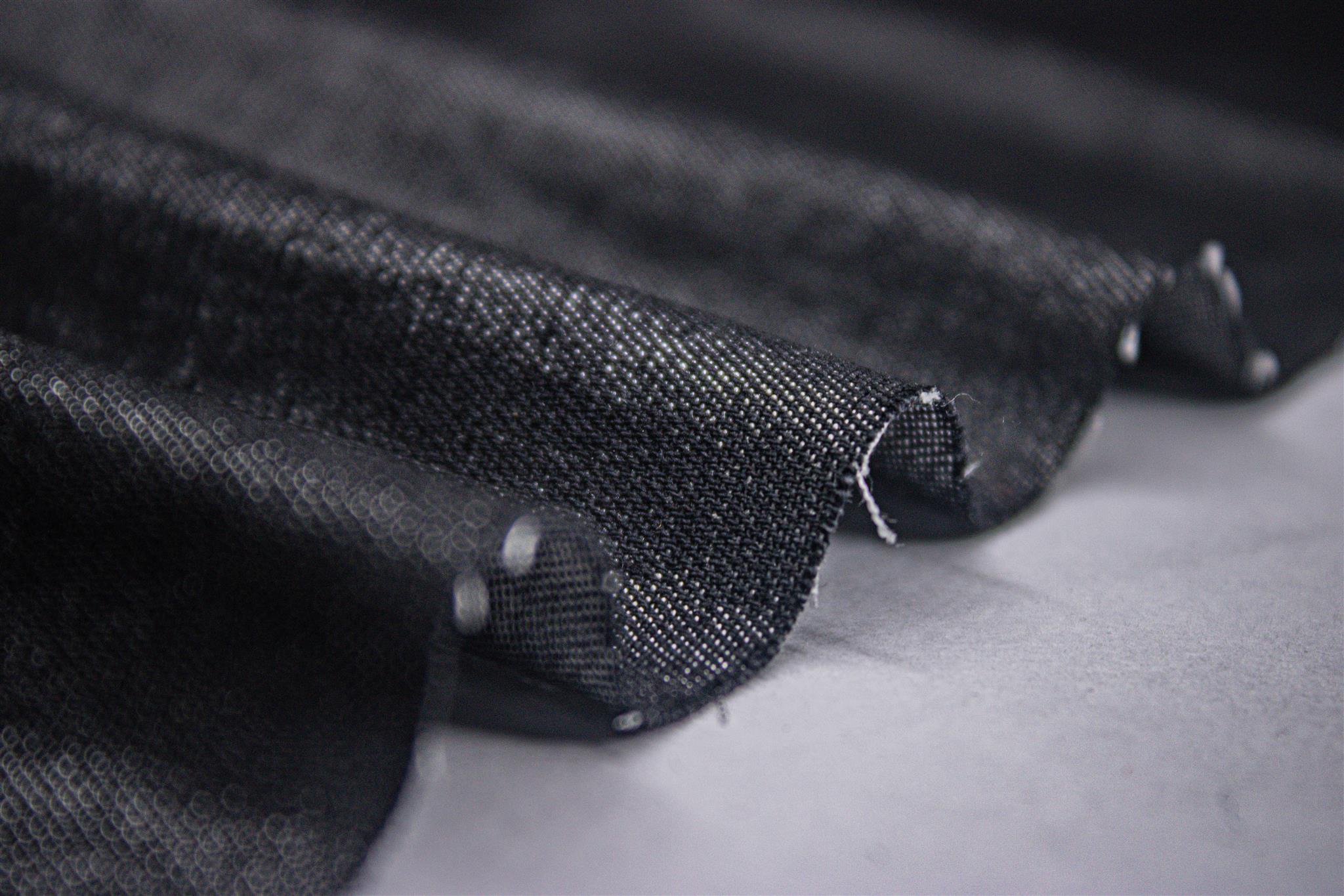 Charcoal Cotton Silky Denim Plain