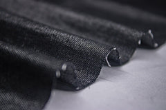 Charcoal Cotton Silky Denim Plain