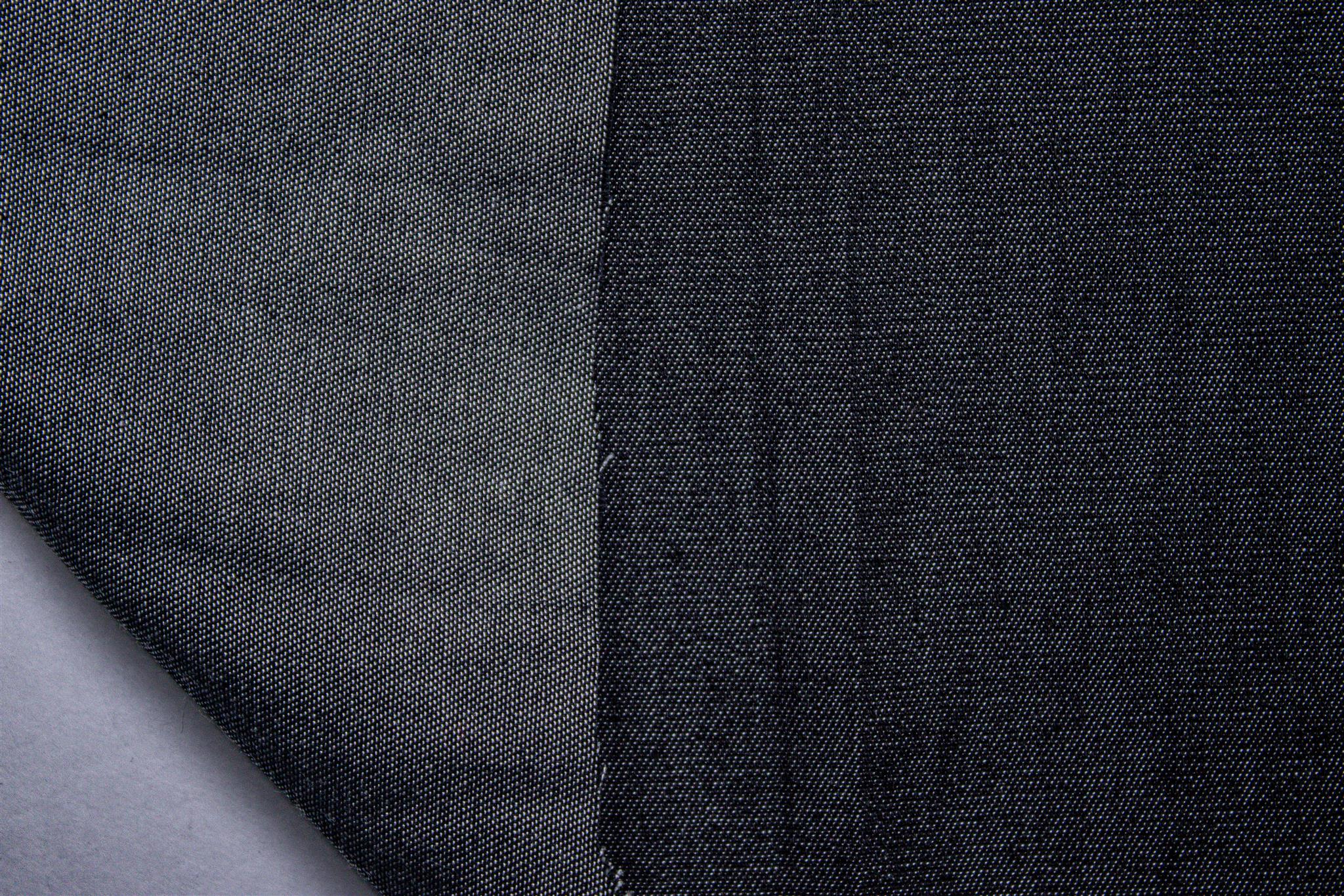 Charcoal Cotton Silky Denim Plain