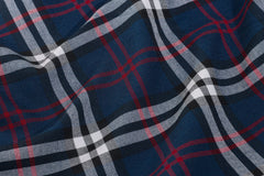 Navy Burberry Check Suiting