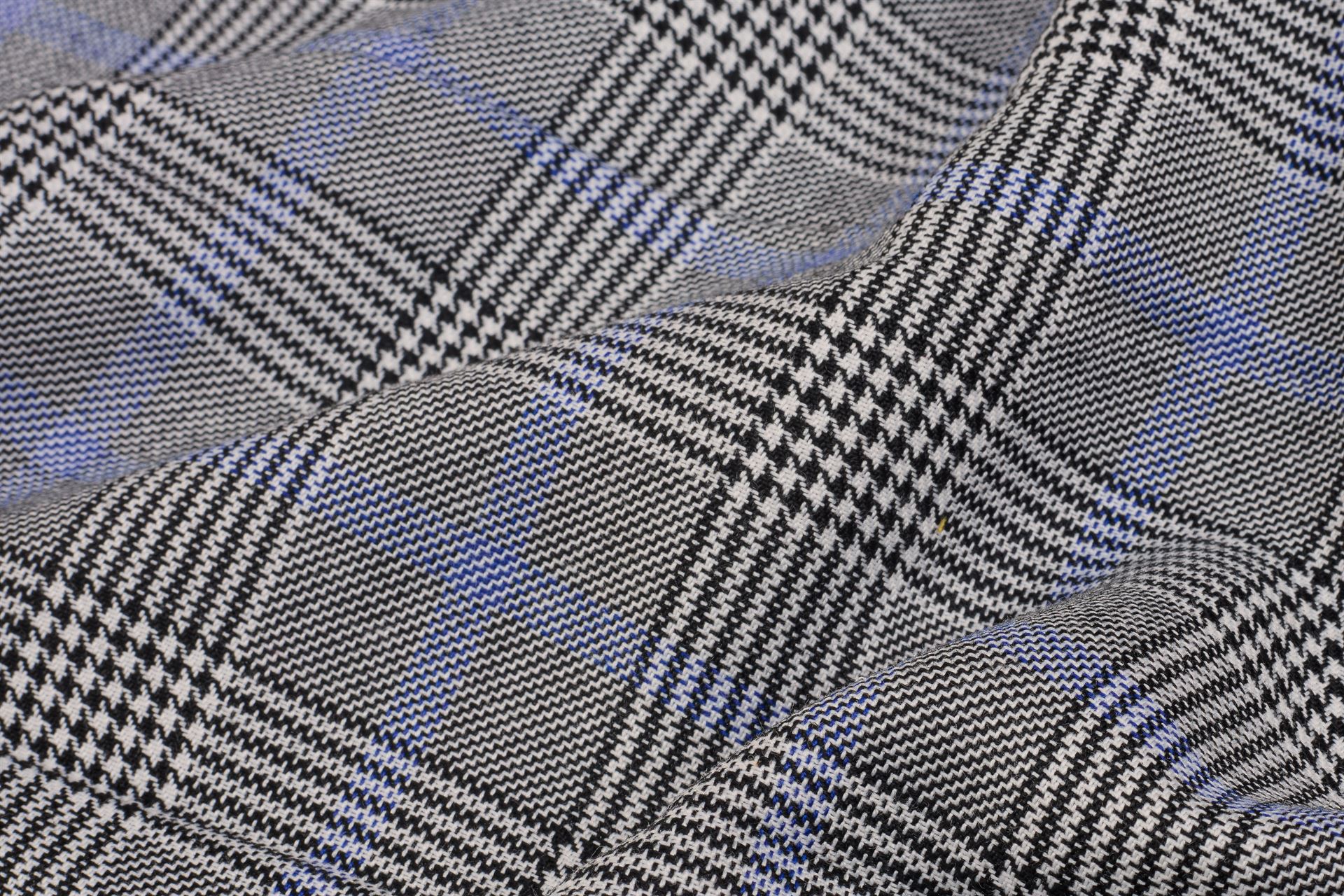 Black & White Scottish Suiting Check