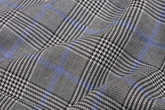 Black & White Scottish Check Suiting Fabric
