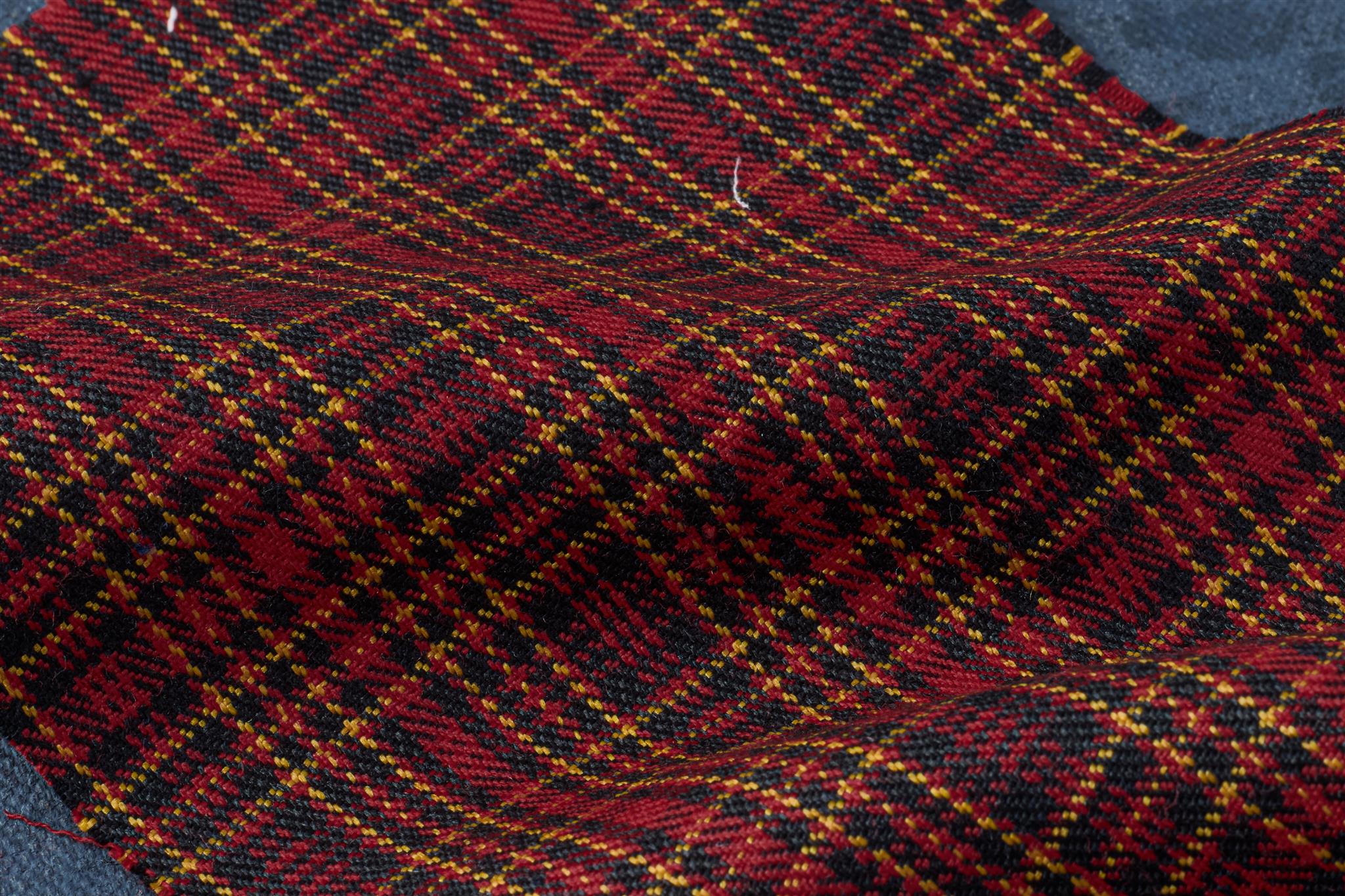 Red & Black Scottish Suiting Check