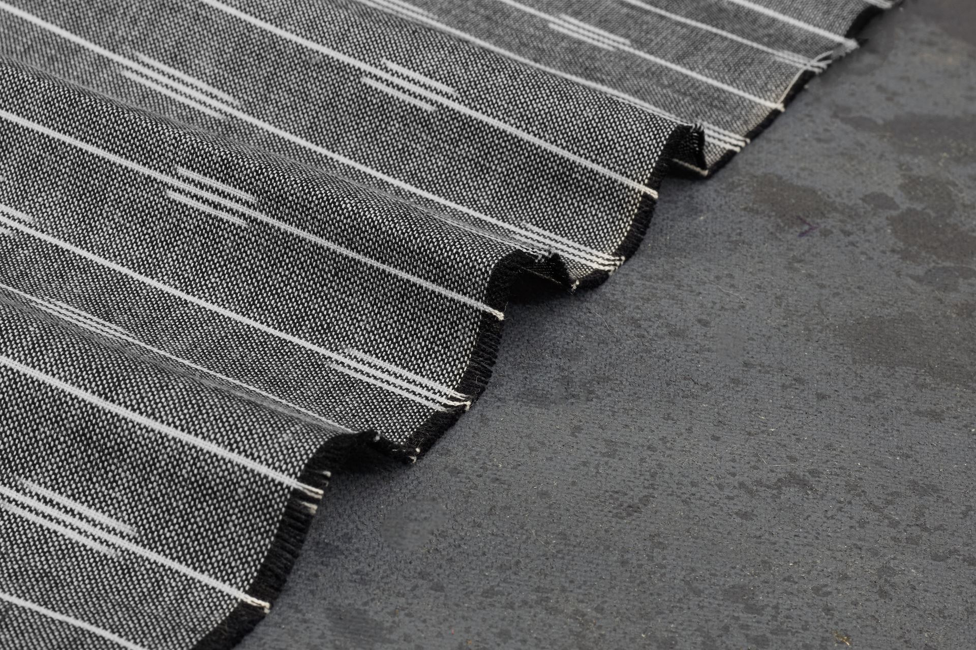Slaty Grey Handloom Ikat stripe