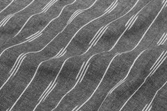 Slaty Grey Handloom Ikat Stripe Cotton Fabric