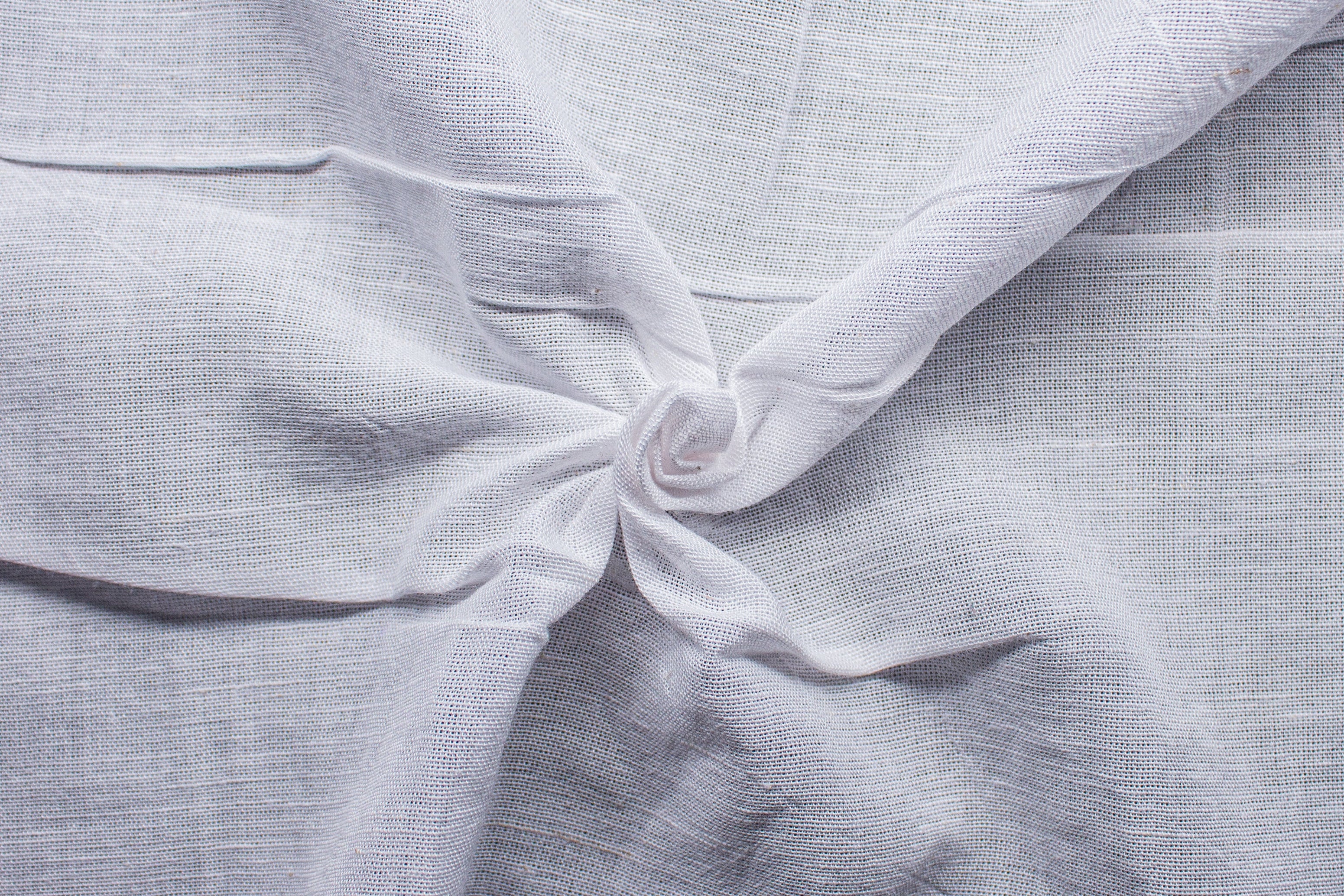 60S White Jute Flex Plain Cotton Linen Fabric