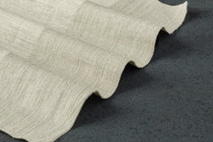 Natural Melange Self Check Cotton Fabric