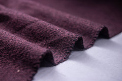 Maroon & Black Yarn Dyed Twill Plain Chambray Cotton Fabric