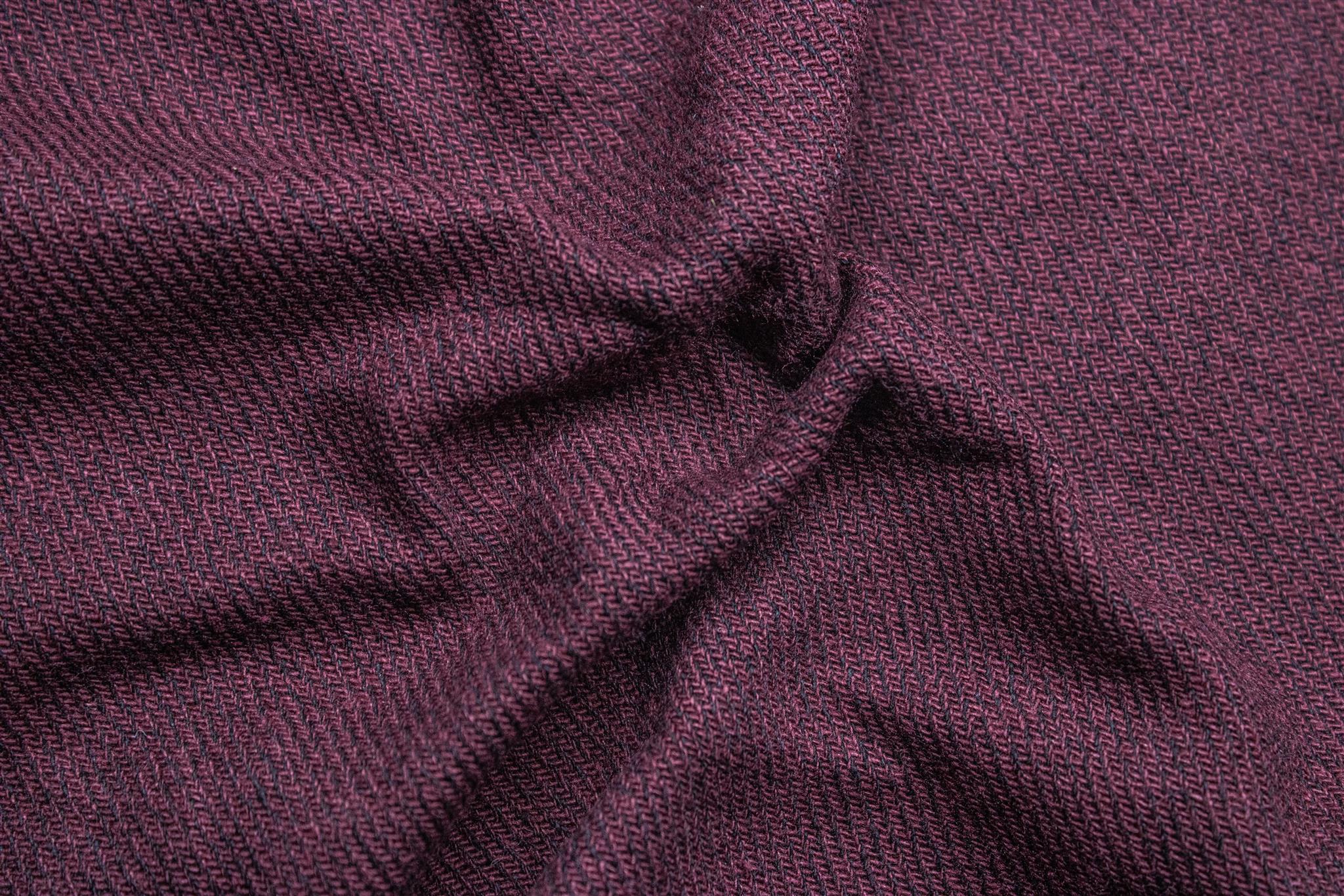 Maroon & Black Yarn Dyed Twill Plain