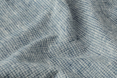 Lycra Dobby Check Cotton Denim Fabric