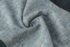 Lycra Dobby Check Cotton Denim Fabric