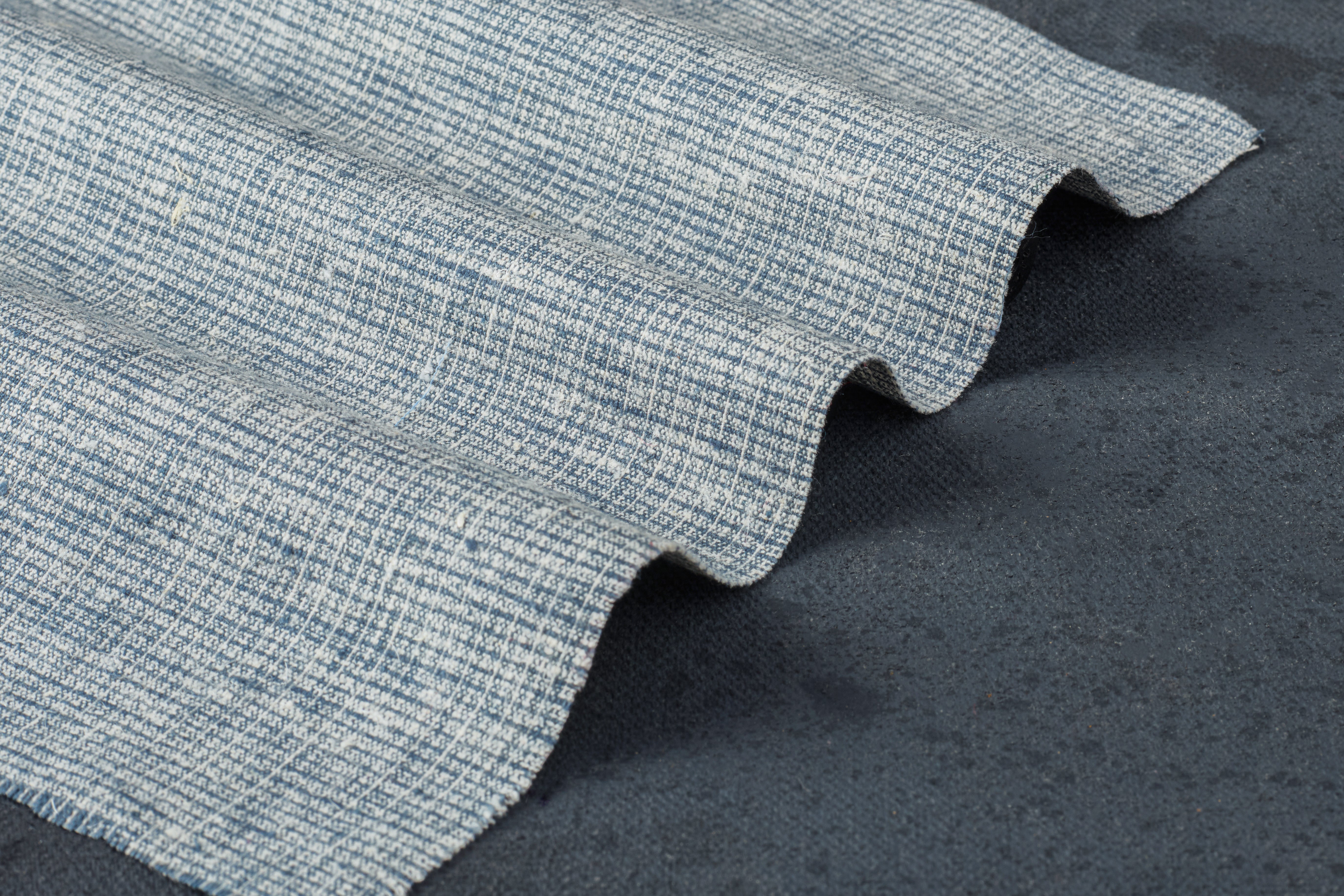 Cotton Denim Lycra Dobby Check