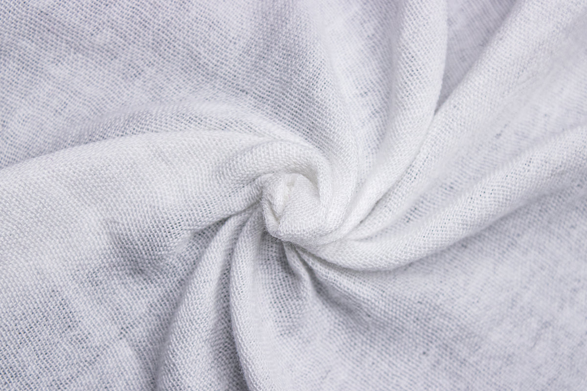 Off White Plain Double Cloth Muslin Fabric