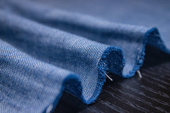Royal Blue Gauge Chambray Double Cloth Fabric