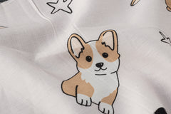 Puppy Print Viscose Rayon Fabric