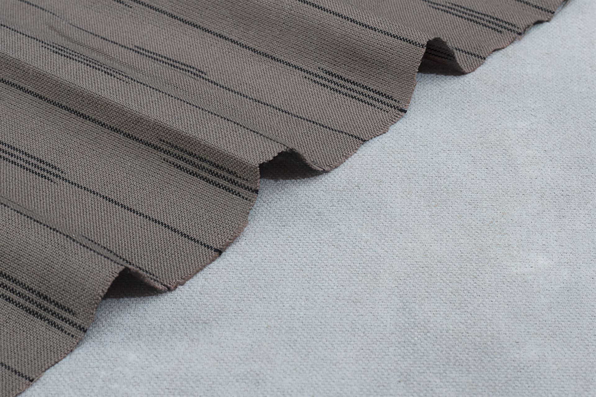Brown Handloom Ikat Stripe