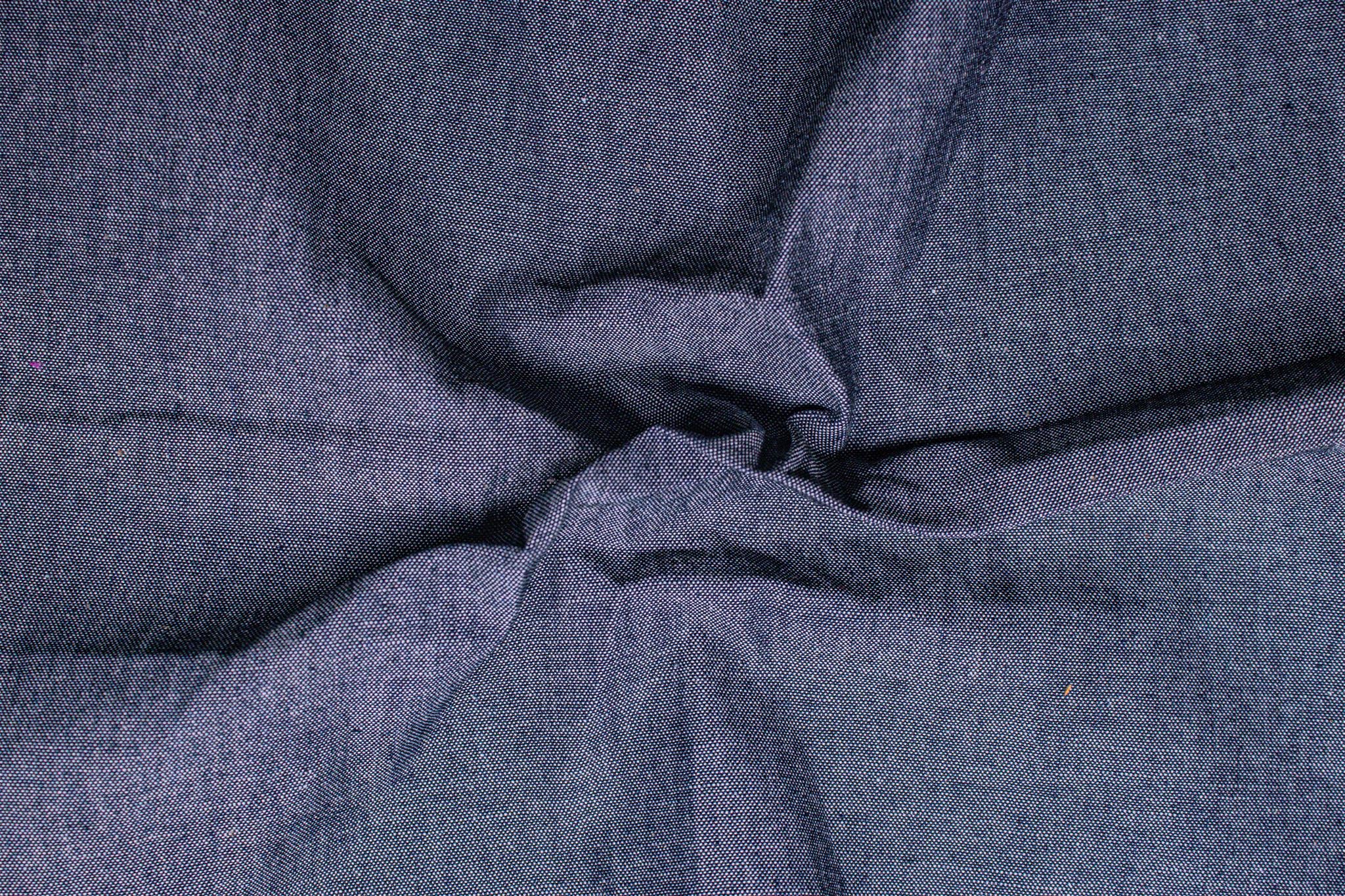Charcoal Cotton Slub Denim Chambray