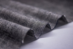 Charcoal Cotton Denim Chambray