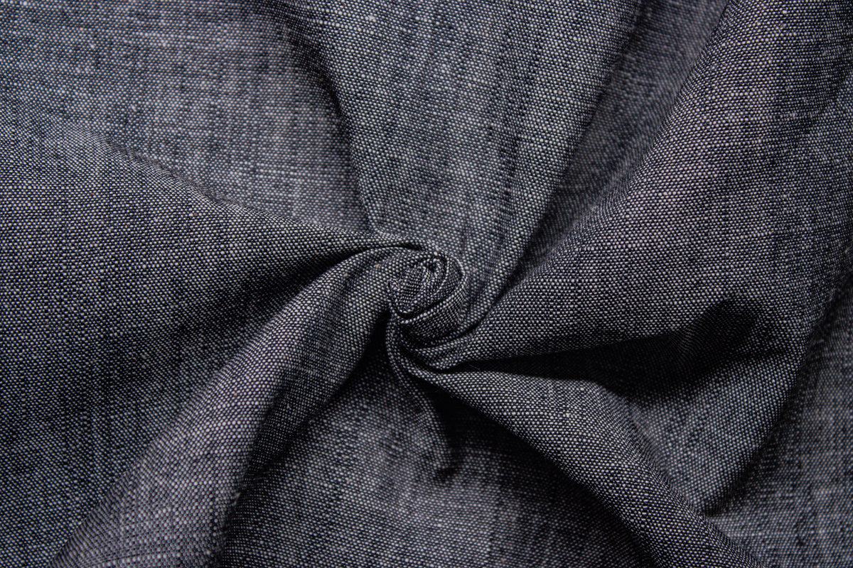 Charcoal Cotton Chambray Denim Chambray Fabric