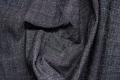 Charcoal Cotton Denim Chambray