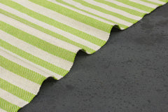 Fluroscent Green Recycled Twill Stripe