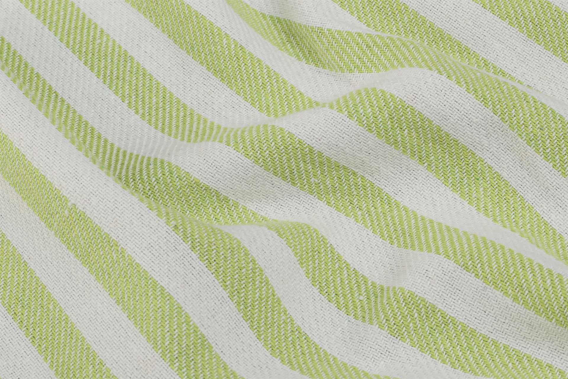 Fluroscent Green Recycled Twill Stripe