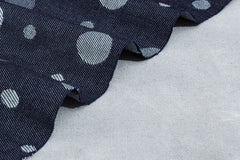 Cotton Indigo Denim Floral Print