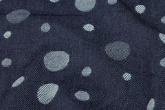 Cotton Indigo Denim Floral Print