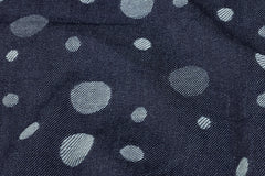 Indigo Denim Round Jacquard Cotton Fabric