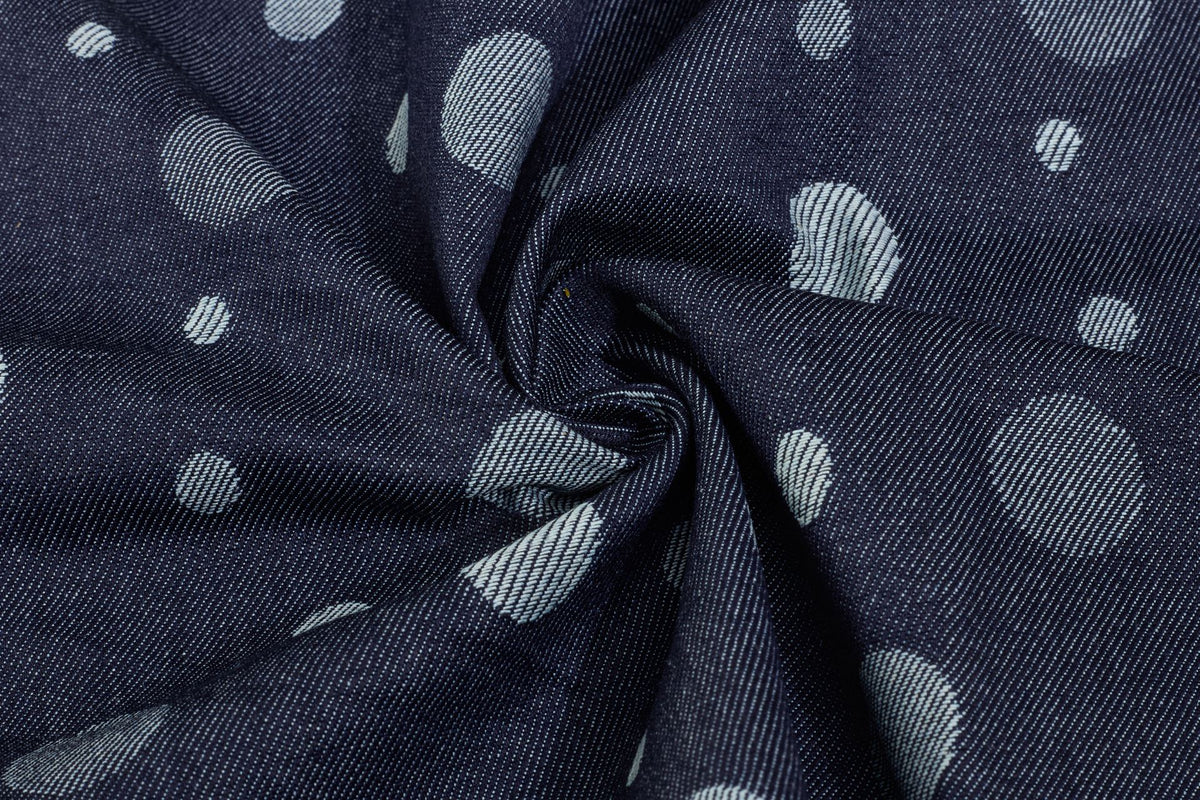 Cotton Indigo Denim Floral Print