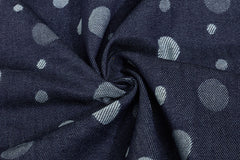 Cotton Indigo Denim Floral Print
