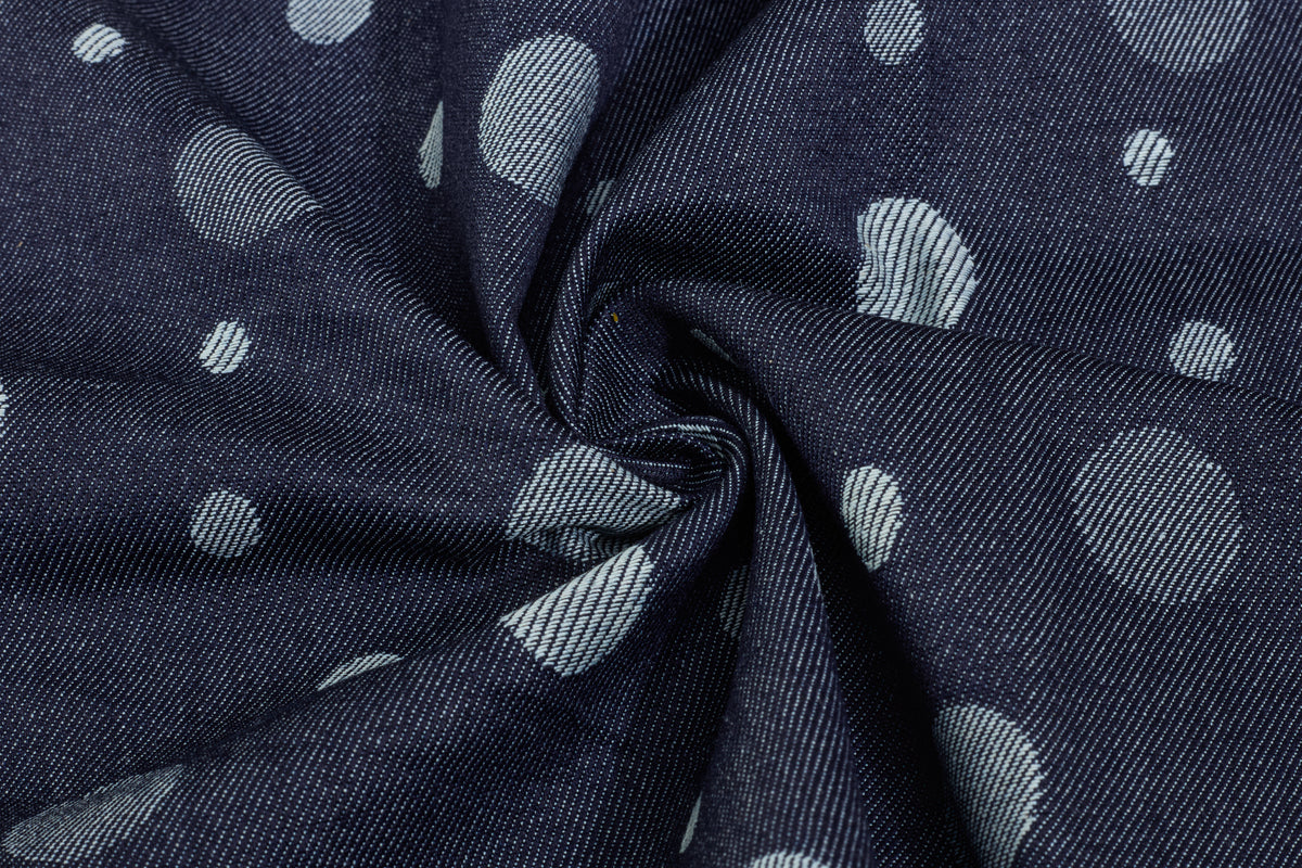 Indigo Denim Round Jacquard Cotton Fabric