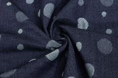 Indigo Denim Round Jacquard Cotton Fabric