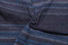 Heavy Grey Stripe Herringbone Cotton Fabric