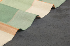 Light Green Cotton Viscose Twill Lurex Check