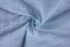 Powder Blue Millmade Slub Semi Poplin