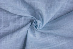 Powder Blue Millmade Semi Poplin Slub Cotton Fabric