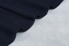 Navy Millmade Slub Semi Poplin
