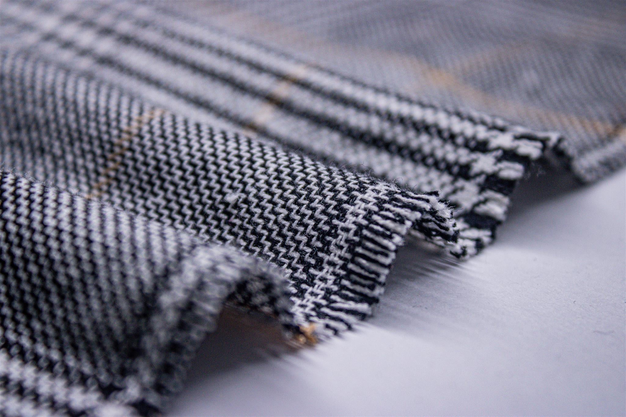 Black Tarton Check With Yellow Highlight (Recycled)