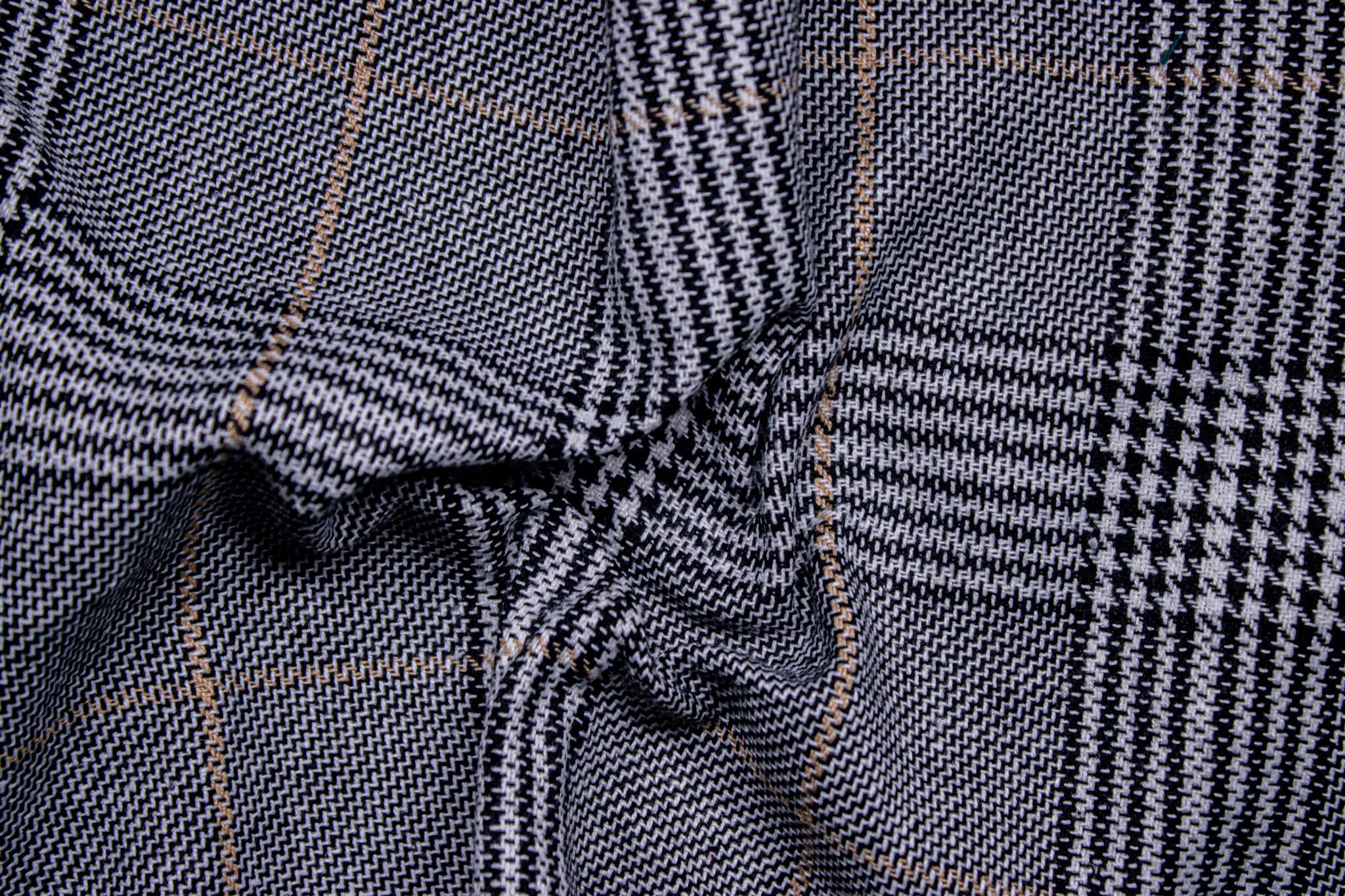 Black Tarton Check With Yellow Highlight (Recycled)
